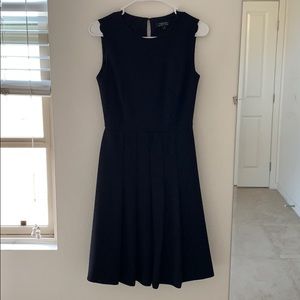 Tahari ASL Fit-And-Flare Pleated Cocktail Dress